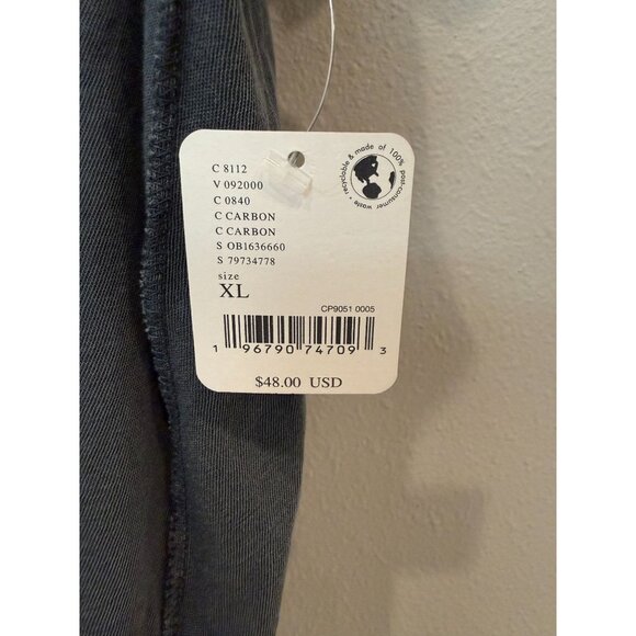 We The Free Women's Oversized Short Sleeve Dylan Tee XL Scoop Neck Carbon Boho - Picture 4 of 9